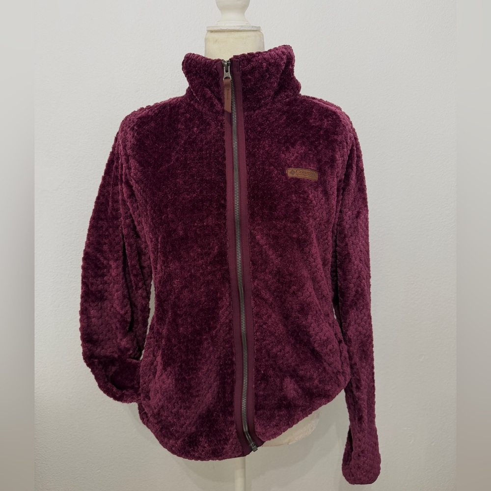 Columbia Women's Deep Burgundy Sherpa Jacket size L